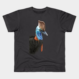 Cassowary - by Nadya Neklioudova Kids T-Shirt